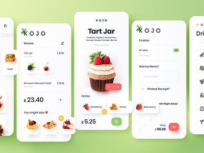 Healthy food mobile app app app design app ui applicaiton application application design food food app green interface mobile mobile app mobile app design mobile application mobile design mobile ui ui ui design user interface white