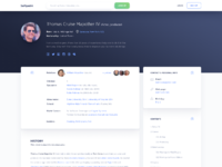 inner - profile page by uixNinja on Dribbble