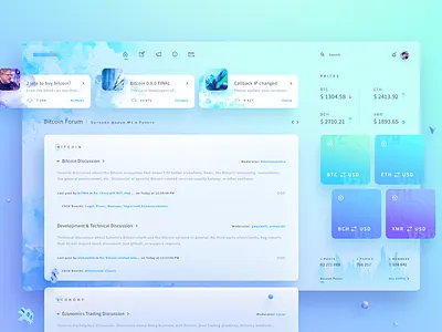 Bitcoin bitcoin coin dashboard design desk forum interface site talk ui user web