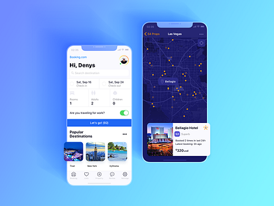 Booking.com app application booking design estate flat hotel ios mobile rent ui ux