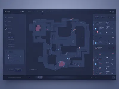game dashboard counter csgo dashboard design game go gun interface skin strike ui user