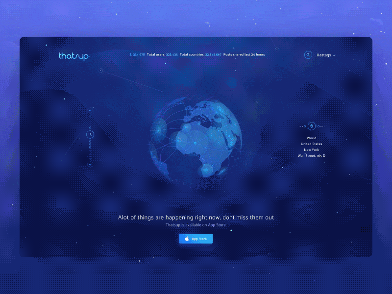 Landing page - Hero image animation