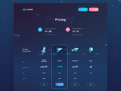 Pricing page