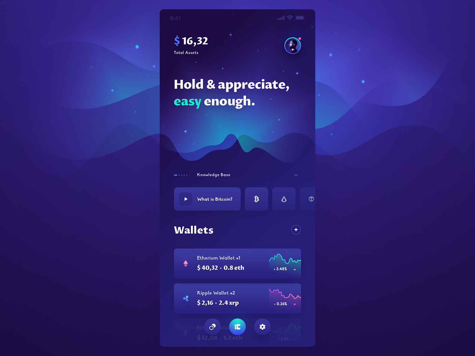 Crypto app UI by uixNinja on Dribbble