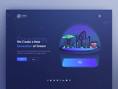 Landing page art btc coin coins crypto currency design google hero illustration image interface landing material page site token ui user web