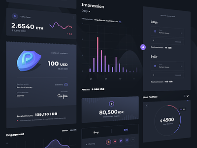 Dashboard - Crypto wallet coin crypto crypto currency crypto dashboard crypto exchange crypto trading crypto wallet dashboard design interface market page payment payment app transaction ui user user interface wallet web