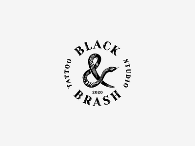 Black & Brash black branding ilyagaev logo snake tattoo брендинг гаев змея логотип тату