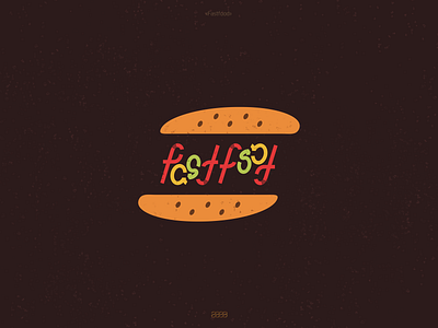 Fastfood ambigram branding fastfood logo амбиграмма брендинг логотип