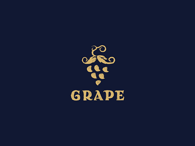 Grape branding logo брендинг логотип