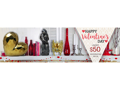 Valentine's Day Banner banner banner ads banner design flyer graphic deisgn ui ui ux valentine flyer web ad website banner