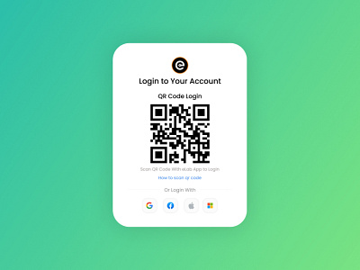 QR Code Login qr code logoin ui