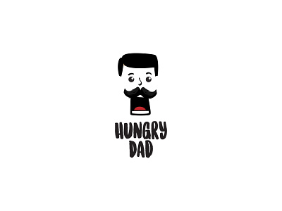 Hungry Dad brand identity branding design flat illustration illustrator logo logotype minimal vector