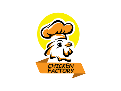 Chicken Factory logo chef hat chef logo chicken cook cooking logo reastaurant
