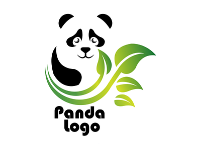 Panda Logo Vector Graphic Element