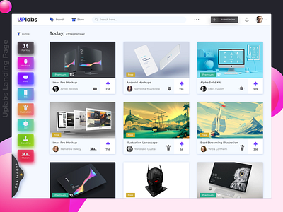 Uplabs Landing Page clean design landing page ui uplabs ux web