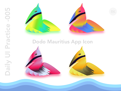 Daily Ui 005 - Dodo App Icon android app app logo dodo gradient experiment gradient logo icon identity ios