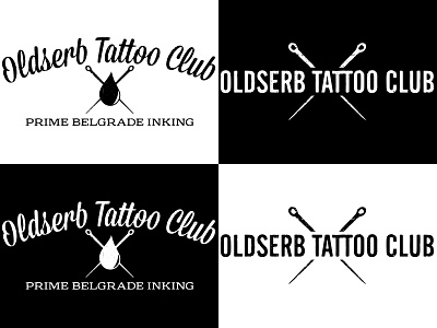 Oldserb Tattoo Club -logo tests france logo oldserb perpignan sadhu le serbe tattoo test vintage