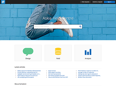 Help Centre redesign askia client access help centre knowledge base support zendesk