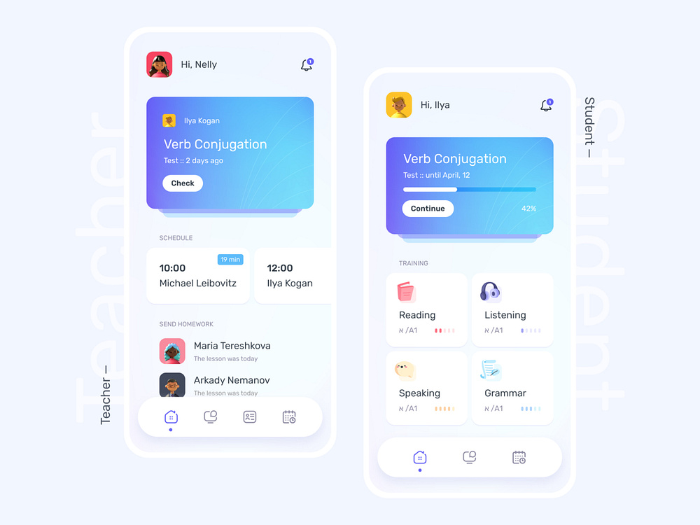 Learning Hebrew App by Mariya Tereshkova 🖖 on Dribbble