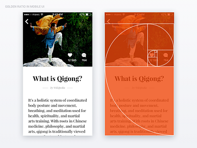 . Golden Ratio article design golden medium mobile post ratio ui