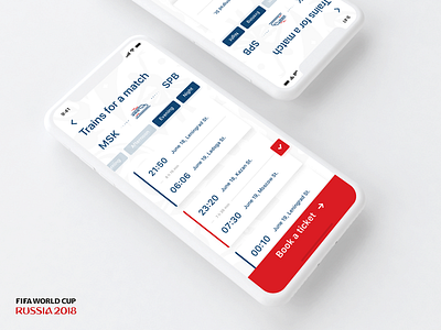 . FIFA app booking ios iphone mobile tickets train ui