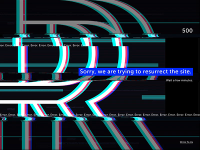 . Error Page 404 500 animation effect error gif glitch page site ui video web