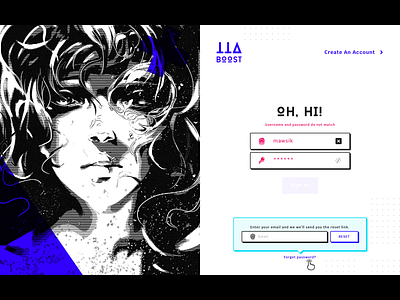 . Reset Password art cartoon dark error fantasy forgot form games login neobrutalism novel password popart reset signin signup site stream ui web