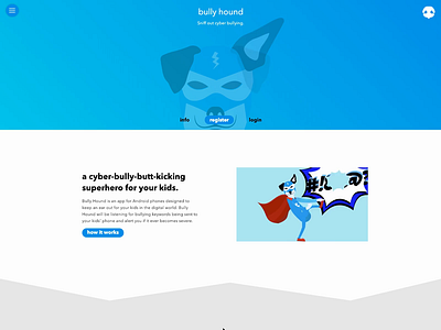 Bully Hound Rebound animation app design beta launch rebound ui web design