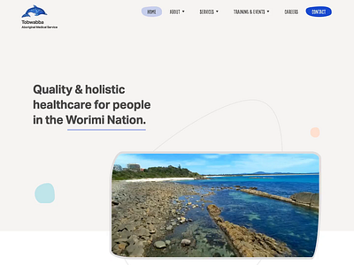Website Live | Tobwabba Aboriginal Medical Services completed development illustration interaction design web design website