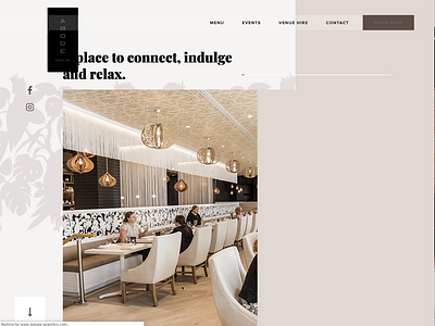 ABODE Bistro live interaction design launch website website design