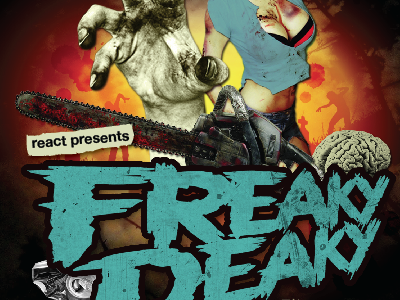 Freaky Deaky Re-Design Concepts 1 brains brock manke chicago club congress flyer freaky deaky halloween party react zombie