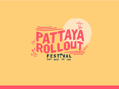 Pattaya / Skateboard / Music / Art / Food beach festival icon logo music ocean pattaya poster surfskate thailand