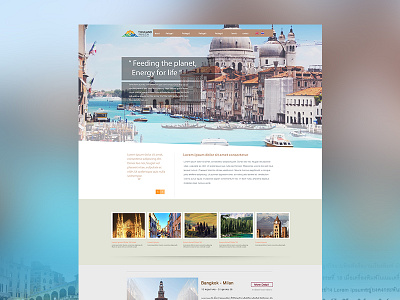 Landing Page - Visit Italy - design mockup ui ux website