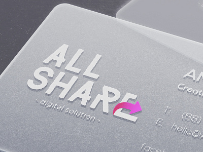 The rejected logo competition - Allshare logo mockup namecard