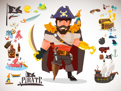 Pirate character design pirate