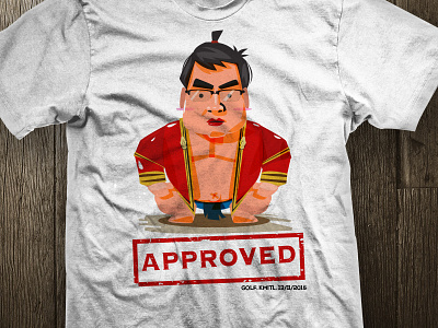 Approved! fat graduated portrait. approved sumo tshirt