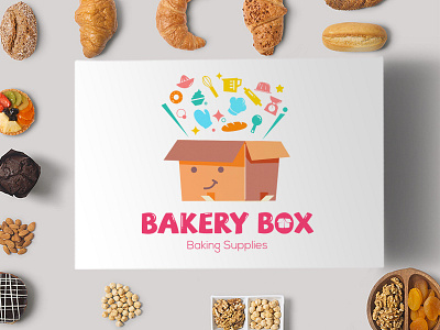 Bakery box bakery box branding cake character design identity jelly logo