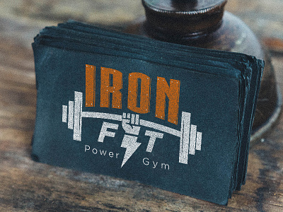 IRONFIT : POWER GYM. see other sketch design inside design fitness gym logo workout