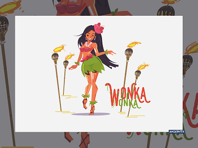 Wonka Wonka character hawaii illustration islan wonka