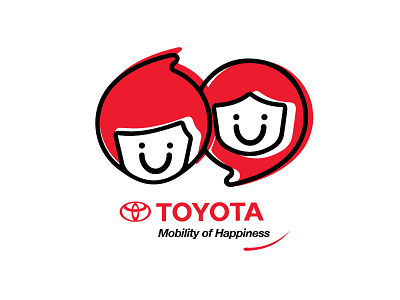 Mobility of Happiness branding car coperate identity logo logo design toyota