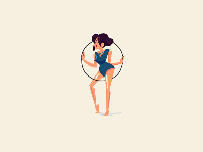 Because. Curves. 👠 beautiful body character curve female gymnastic human illustration sexy women