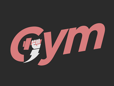 GYM fitness gym logo logo typographic workout