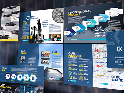 Company Profile : Cool Innotech booklet brochure company profile indesign layout