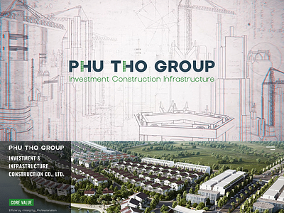 Phu Tho Group logo web design