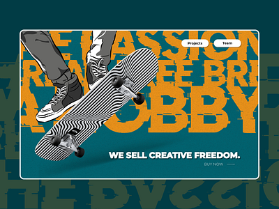 We sell creative freedom creative minimalism website