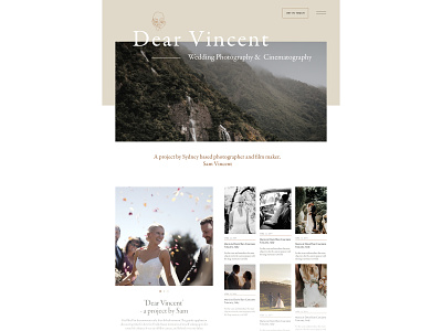 Wedding Photography Website WIP design figma garamond photographer web design webflow wedding