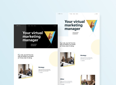 Early Concept For Marketing Website Project agency design figma marketing agency ui web design