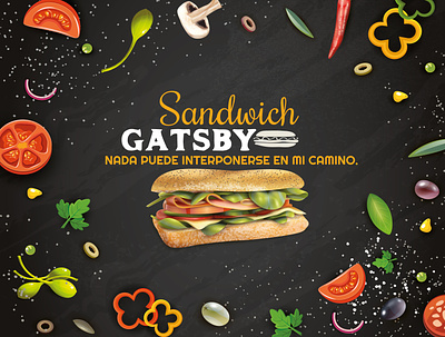 Anuncio de Comida branding color colors design gastronomy illustration illustrator logo typography