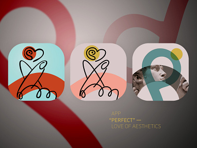 Icon concept for app "Perfect". branding design graphic graphic design illustration logo ui vector
