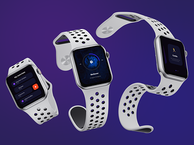 WatchOS UI Design: health & sport app 🧘‍♀️ app apple watch design fitness app health smart watch sport app ui watch